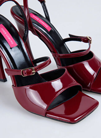 Vince Camuto Deri Bordo Kadın Topuklu Ayakkabı QUINN