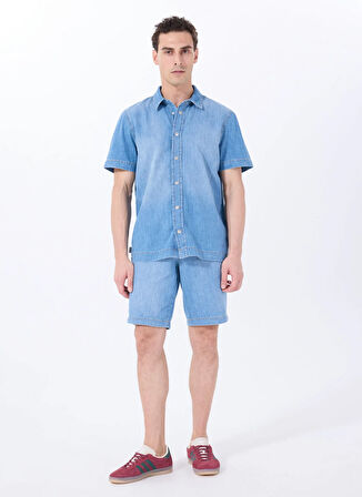 Mustang Denim Şort, 29, Mavi