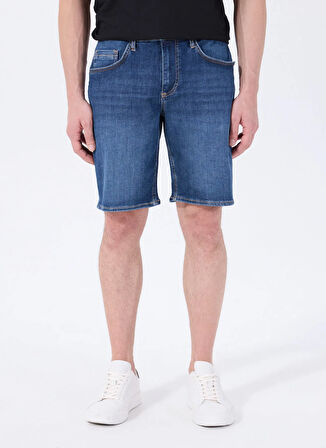 Mustang Denim Şort, 33, Mavi