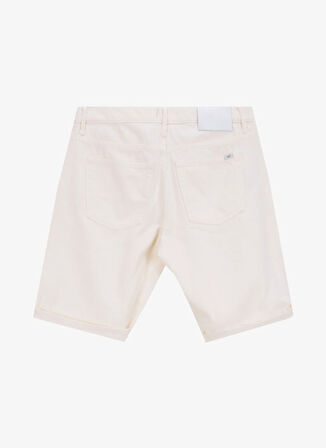 Mustang Denim Şort, 34, Beyaz