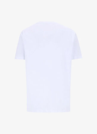 People By Fabrika Bisiklet Yaka Baskılı Beyaz Erkek T-Shirt PBF5SM-TST 9545