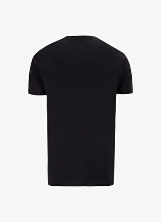 People By Fabrika Bisiklet Yaka Baskılı Siyah Erkek T-Shirt PBF5SM-TST9547