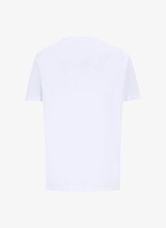 Limon Bisiklet Yaka Düz Beyaz Erkek T-Shirt MML5SM-TST 9544