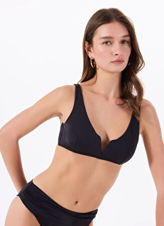 Siyah Kadın Halter Bikini Üst BERA