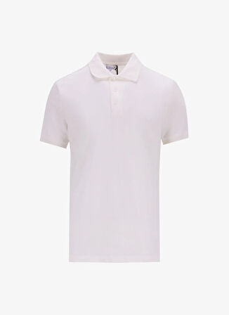 Limon Düz Beyaz Erkek Polo T-Shirt MML5SM-TST 9546