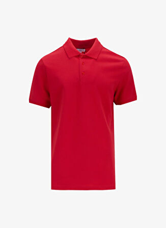 Limon Düz Kırmızı Erkek Polo T-Shirt MML5SM-TST 9546