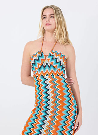 Fabrika Turuncu Kadın Standart Plaj Elbisesi ZENA