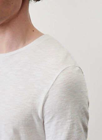 Beyaz Erkek Standart T-Shirt MBYSA18BE25BLANC
