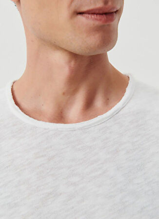 Beyaz Erkek Standart Kalıp T-Shirt MSON25TGE25BLANC