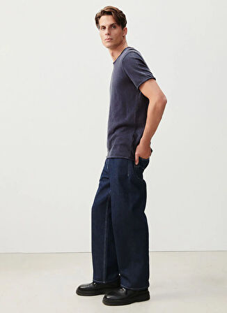 Lacivert Erkek Standart T-Shirt MSON25TGE25NAVVIN