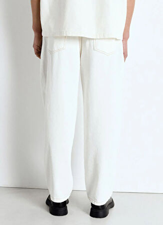 Kırık Beyaz Erkek Straight Denim Pantolon MJOZ11AE25OFFWHI