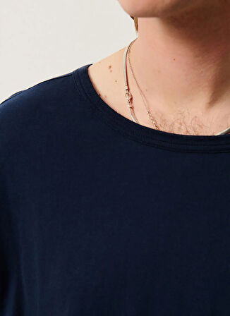 Lacivert Erkek Oversize T-Shirt MGAMI02DE25MARINE