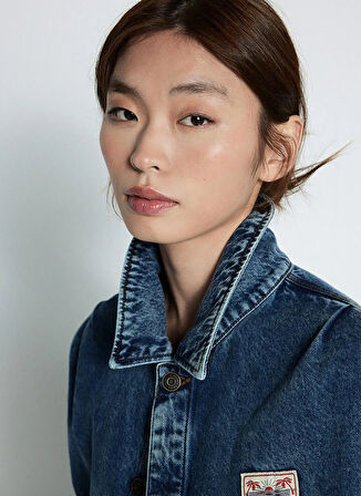 American Vintage Mavi Kadın Denim Ceket JOY16FE25_STONE