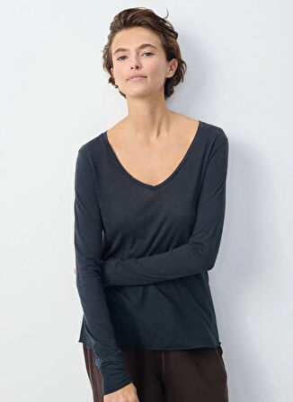 Lacivert Kadın T-Shirt JAC52E25_NAVY