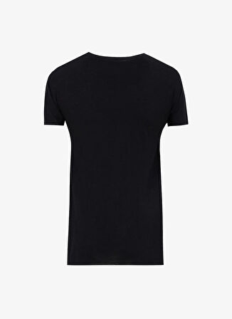 Siyah Kadın Oversize T-Shirt JAC51E25NOIR_NOIR