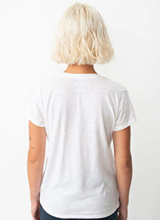 Beyaz Kadın Oversize T-Shirt JAC48E25_BLANC