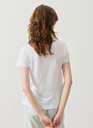 Beyaz Kadın Oversize T-Shirt JAC51E25_BLANC