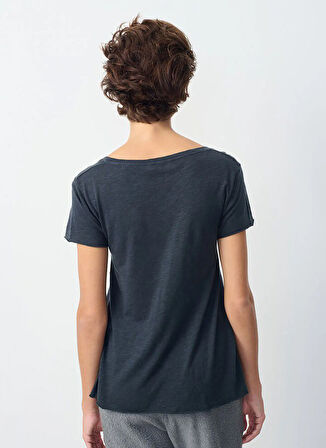 Lacivert Kadın Oversize T-Shirt JAC51E25_NAVY