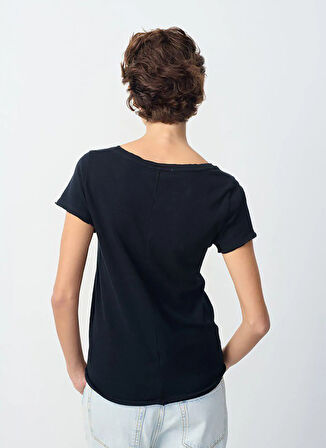 Siyah Kadın T-Shirt SON33E25_NOIR