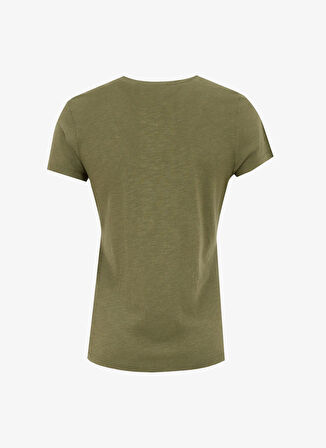 Haki Kadın Oversize T-Shirt JAC48VE25_VINTAGE KHAK
