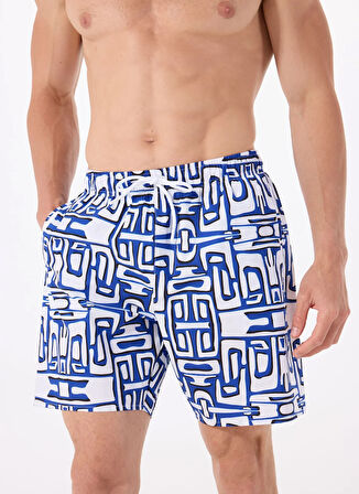 Mustang Beyaz - Saks Erkek Şort Mayo M5SM-SRT0004