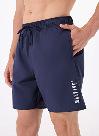 Lacivert Erkek Normal Bel Desenli Şort Mayo M5SM-SRT0001