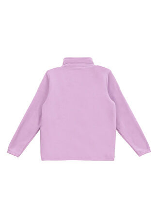 Lila Kız Çocuk Dik Yaka Relaxed Polar Sweatshırt J5WG-SWT7502