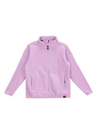 Lila Kız Çocuk Dik Yaka Relaxed Polar Sweatshırt J5WG-SWT7502