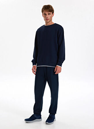 Jeep Lastikli Bel Standart Lacivert Erkek Eşofman Altı J4WM-EA7226