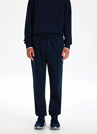 Jeep Lastikli Bel Standart Lacivert Erkek Eşofman Altı J4WM-EA7226