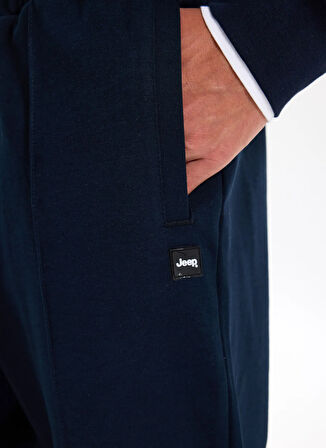 Jeep Lastikli Bel Standart Lacivert Erkek Eşofman Altı J4WM-EA7226