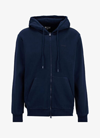 Jeep Kapüşon Yaka Düz Lacivert Erkek Sweatmont J5WM-SWT7399