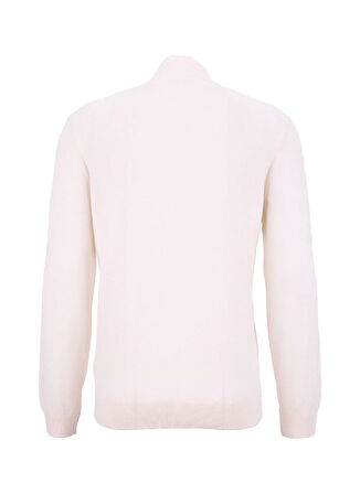 Fabrika Bato Yaka Basic Düz Ekru Erkek Kazak F5WM-KZK 2555