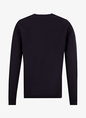 Fabrika V Yaka Basic Düz Lacivert Erkek Kazak F5WM-KZK 2557