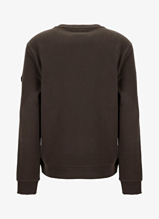 Discovery Expedition D5WM-SWT3940 Haki Bisiklet Yaka Relaxed Düz Erkek Sweatshırt