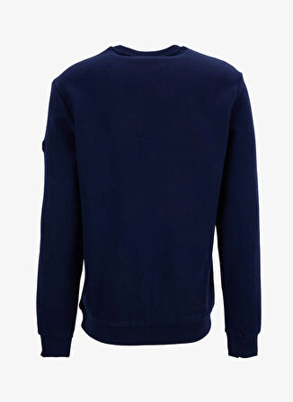 Discovery Expedition D5WM-SWT3940 Lacivert Bisiklet Yaka Relaxed Düz Erkek Sweatshırt