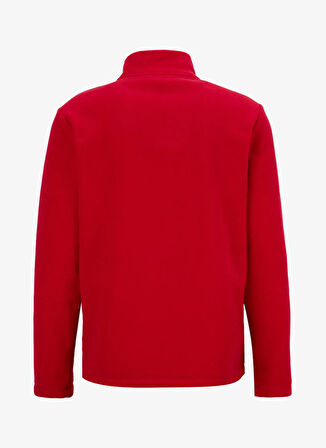 Discovery Expedition D5WM-SWT3301 Kırmızı Dik Yaka Basic Düz Erkek Polar Sweatshırt
