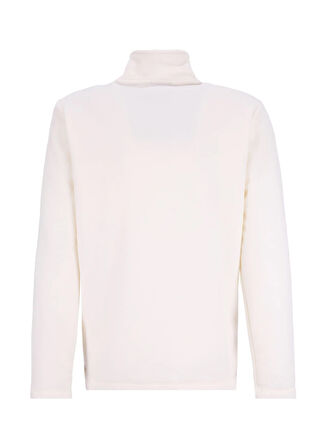 Discovery Expedition D5WM-SWT3301 Beyaz Dik Yaka Basic Düz Erkek Polar Sweatshırt