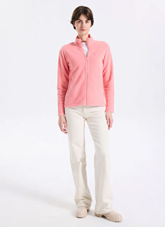 Discovery Expedition D5WL-SWT3303 Pembe Dik Yaka Basic Düz Kadın Polar Sweatshırt