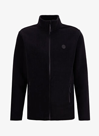 Discovery Expedition D5WM-SWT3301 Siyah Dik Yaka Basic Düz Erkek Polar Sweatshırt