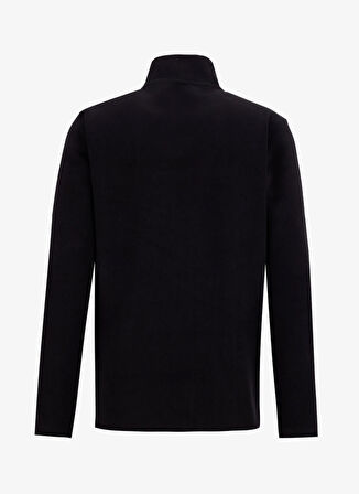 Discovery Expedition D5WM-SWT3301 Siyah Dik Yaka Basic Düz Erkek Polar Sweatshırt