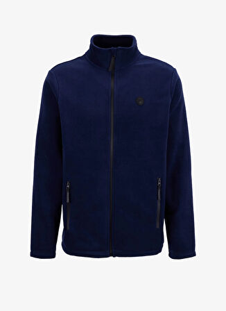 Discovery Expedition D5WM-SWT3301 Lacivert Dik Yaka Basic Düz Erkek Polar Sweatshırt