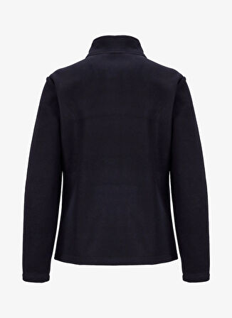 Discovery Expedition D5WL-SWT3303 Siyah Dik Yaka Basic Düz Kadın Polar Sweatshırt