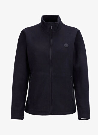 Discovery Expedition D5WL-SWT3303 Siyah Dik Yaka Basic Düz Kadın Polar Sweatshırt