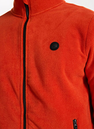 Discovery Expedition D5WM-SWT3301 Kiremit Dik Yaka Basic Düz Erkek Polar Sweatshırt