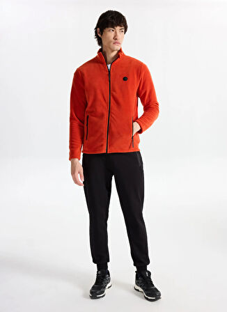 Discovery Expedition D5WM-SWT3301 Kiremit Dik Yaka Basic Düz Erkek Polar Sweatshırt