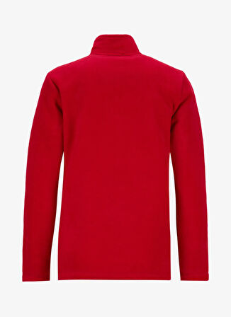 Discovery Expedition D5WL-SWT3302 Kırmızı Fermuarlı Yaka Basic Düz Kadın Polar Sweatshırt