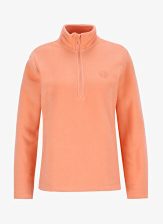 Discovery Expedition D5WL-SWT3302 Somon Fermuarlı Yaka Basic Düz Kadın Polar Sweatshırt
