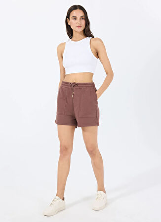 Kahverengi Kadın Relaxed Şort L5SL-SRT9044