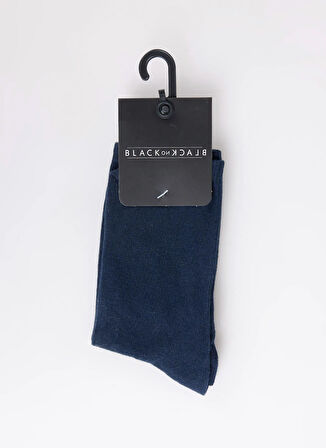 Black On Black Lacivert Kadın Soket Çorap K-SOKET